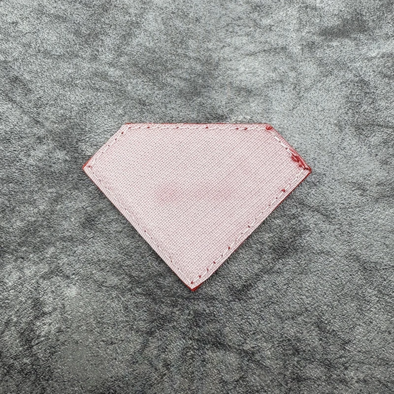 Diamond-shaped S-letter logo armband PVC patch badge applique for clothing and luggage decoration, comes with a free multi-color hook side - view 6