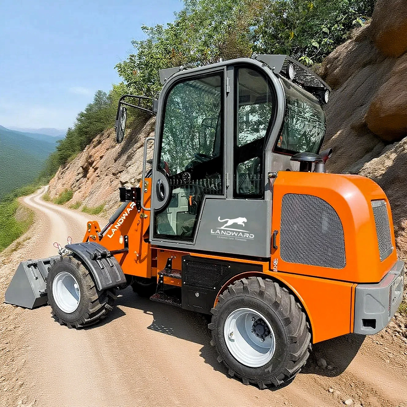 

2025 Новые колесные погрузчики 4WD Рулевой погрузчик с ковшом Фермерские колесные погрузчики Двигатель Мини-погрузчик переднего колеса по индивидуальному заказу