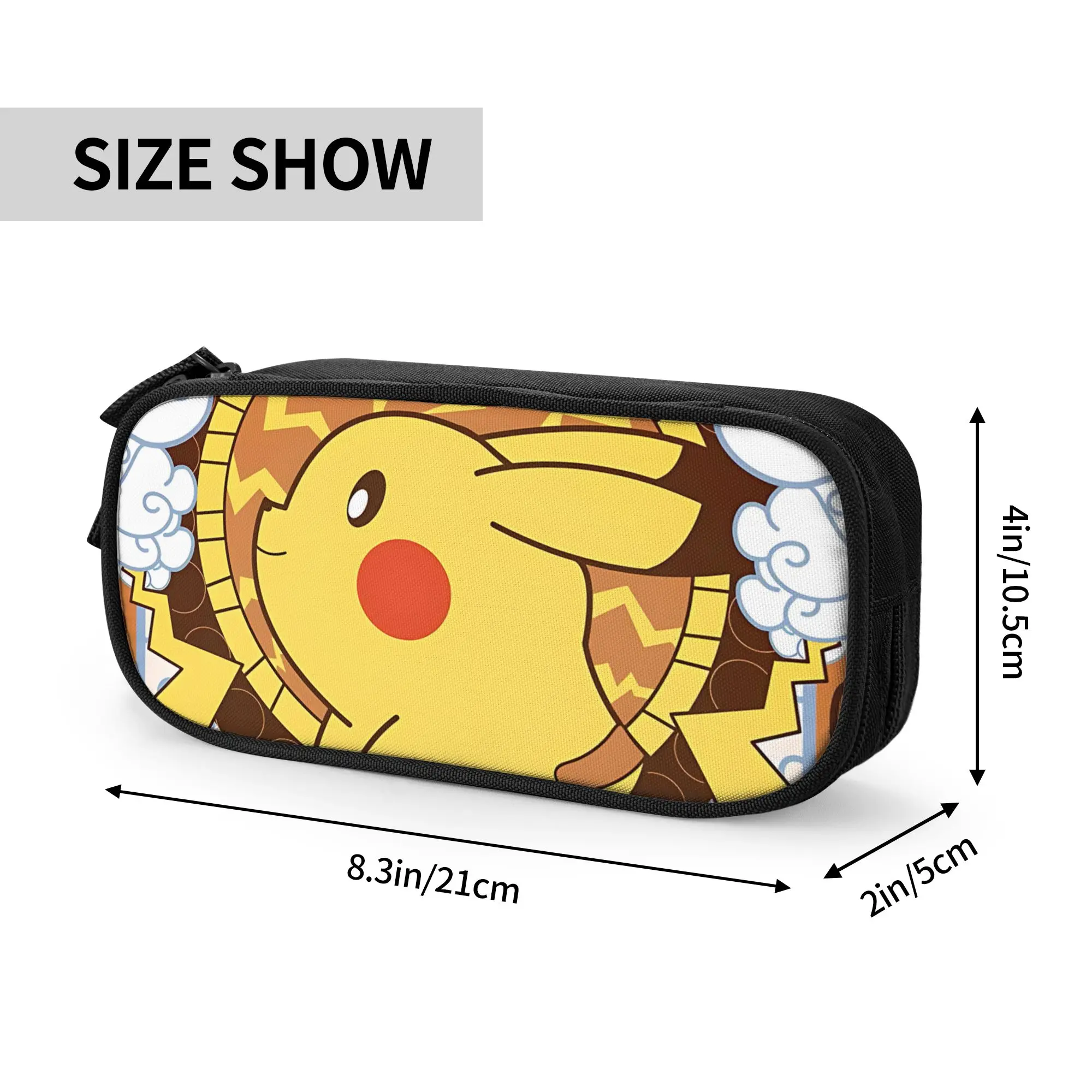 Custom Pokemon Halloween pikachu Large Capacity Bags for Child  School Pencil Bag for Boys Gilrs Kids