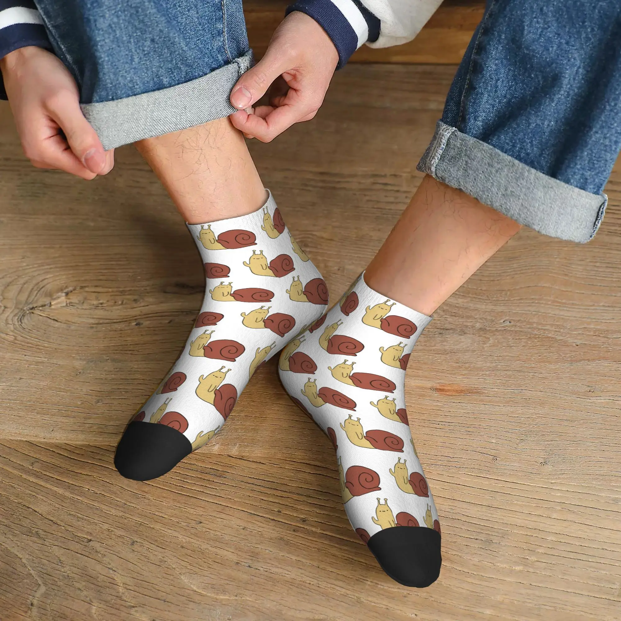 

Всесезонные носки с улиткой «Время приключений», Harajuku, высококачественные спортивные носки средней длины, мягкие чулки в стиле хип-хоп для мужчин и женщин, подарки