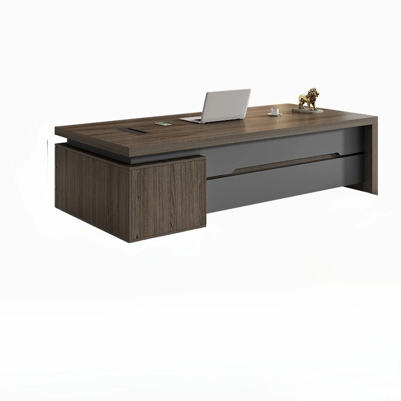 

Desk boss table simple modern president table office furniture Guangdong light luxury manager big class desk supervisor table