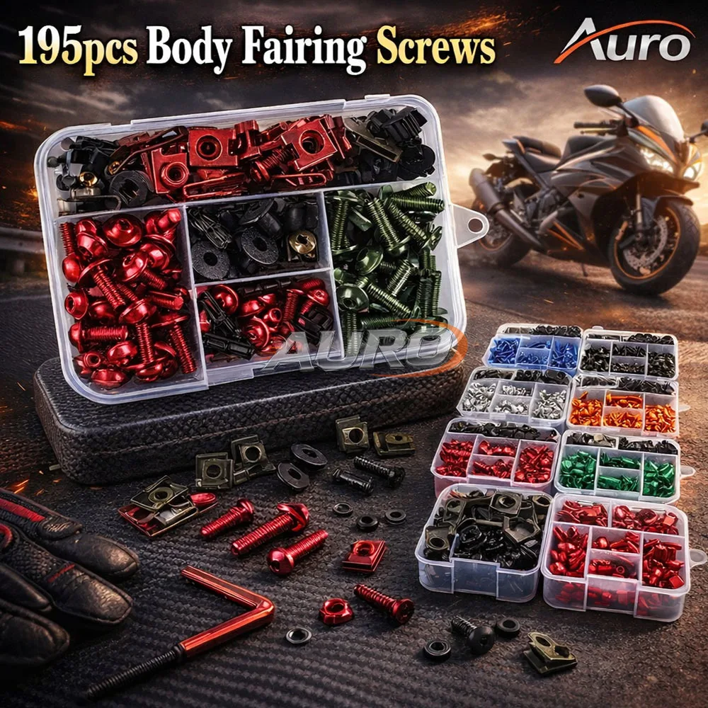 For BMW F650GS F700GS F750GS F800GS F800GT F800ST F850GS F 650 700 750 800 850 GS 195Pcs Fairing Bolts Kit Screws Nuts Clips - view 5