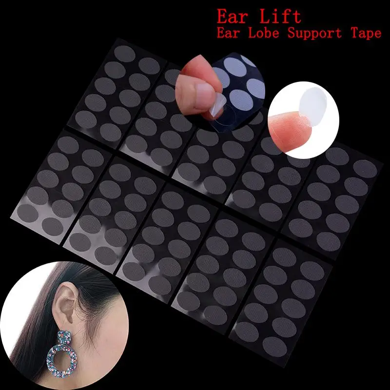 50/60/100Patches Invisible Ear Lift Ear Lobes And Relieve Strain From Heavy Earrings For Ear Lobe Support Tape For Stretched