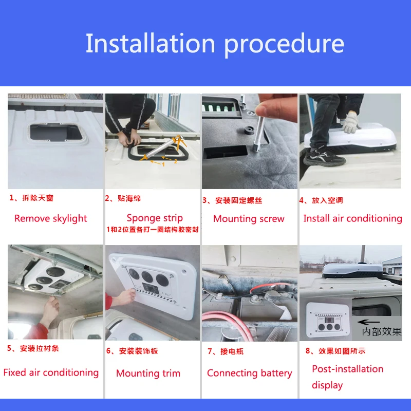 12V Auto Air Conditioning Eco-Friendly Portable Universal Truck 24v Electric Car Air Conditioner Car Vehicle Air Conditioner