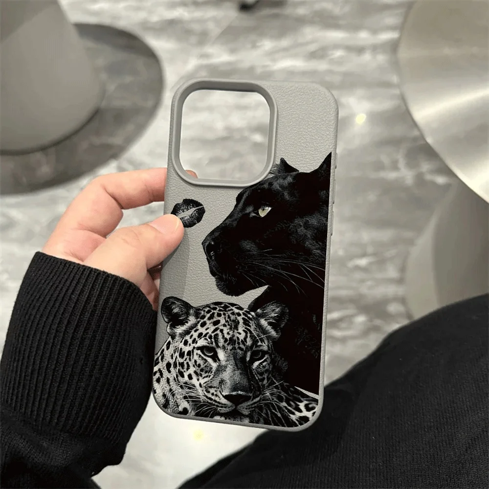Hochwertige Black Panther Handyhülle für iPhone 17 16 15 14 13 12 11 Pro Max 16 15 14 Plus 17 16 15 Pro 17Air Silikon-Matt-Cover – Detail 9