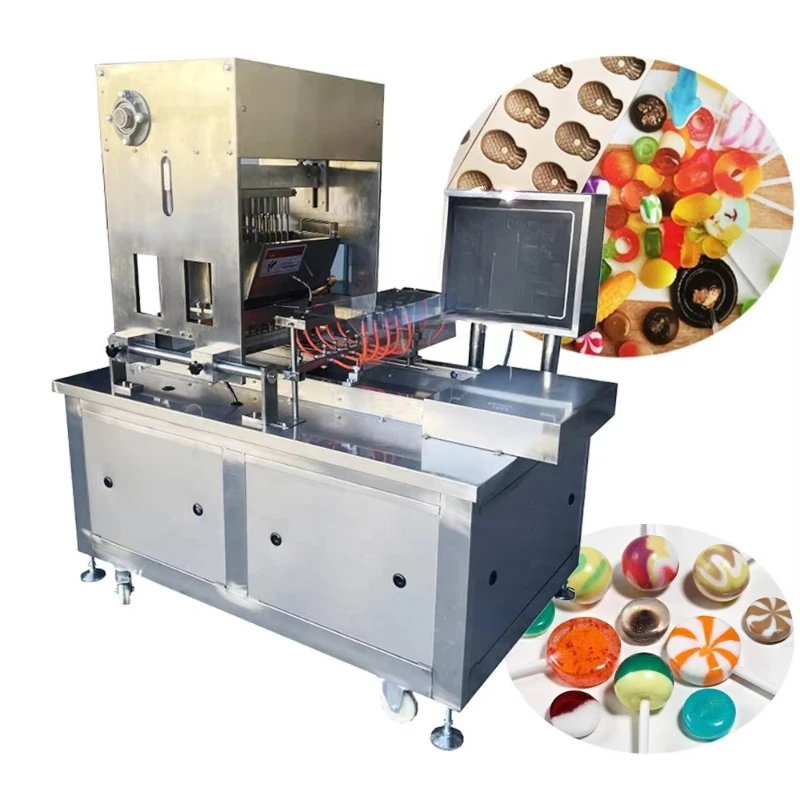 Armazenamento de doces com controle automático para produção de pirulitos e ursos de goma