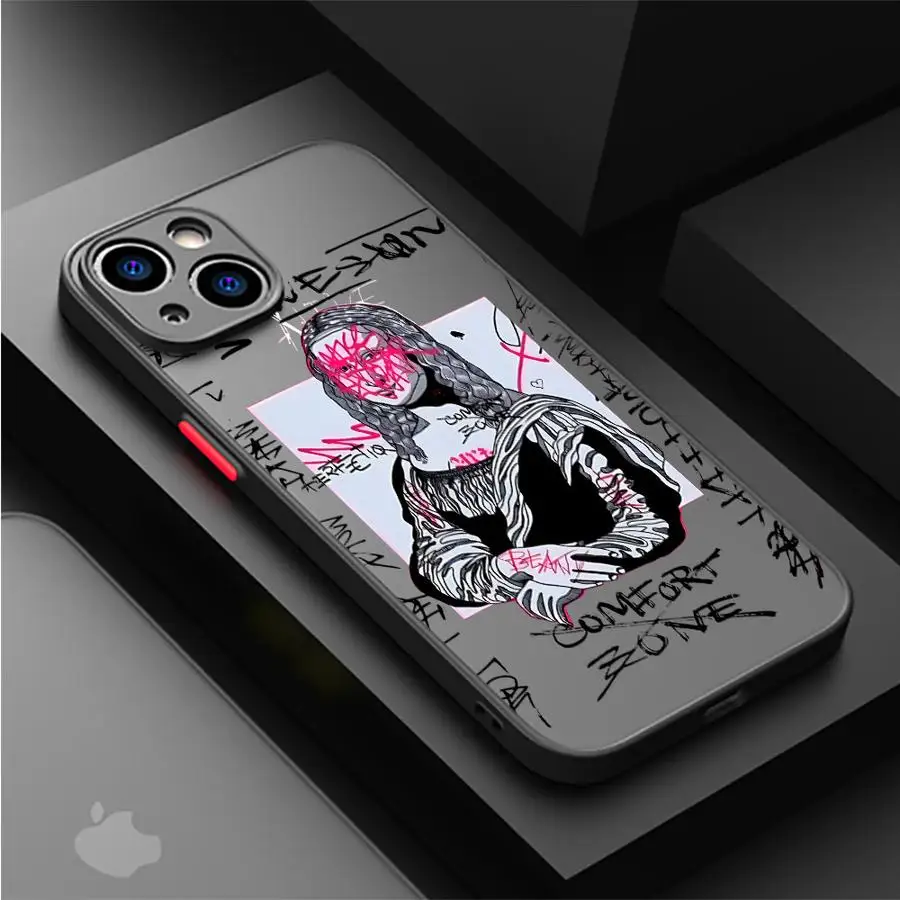 Graffiti Great Art Aesthetic David Phone Case for iPhone 14 15 16 Pro Max Plus 12 13 11 Pro Max SE 7 8 XR XS 12 Mini Matte Soft image 5