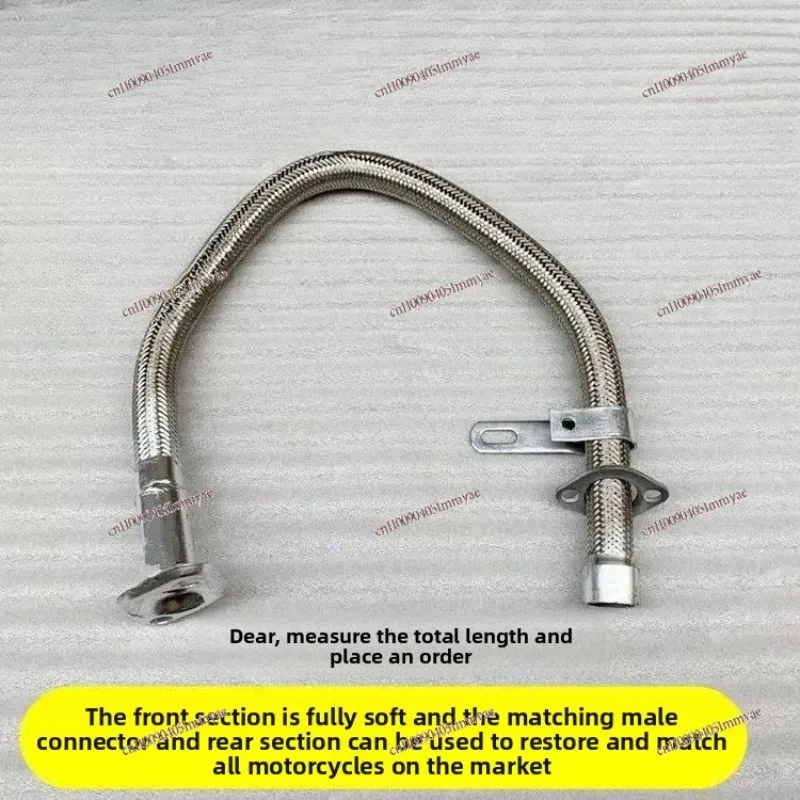 150 200 250 Motorcycle tricycle stainless steel muffler. Exhaust pipe front section rear section chimney