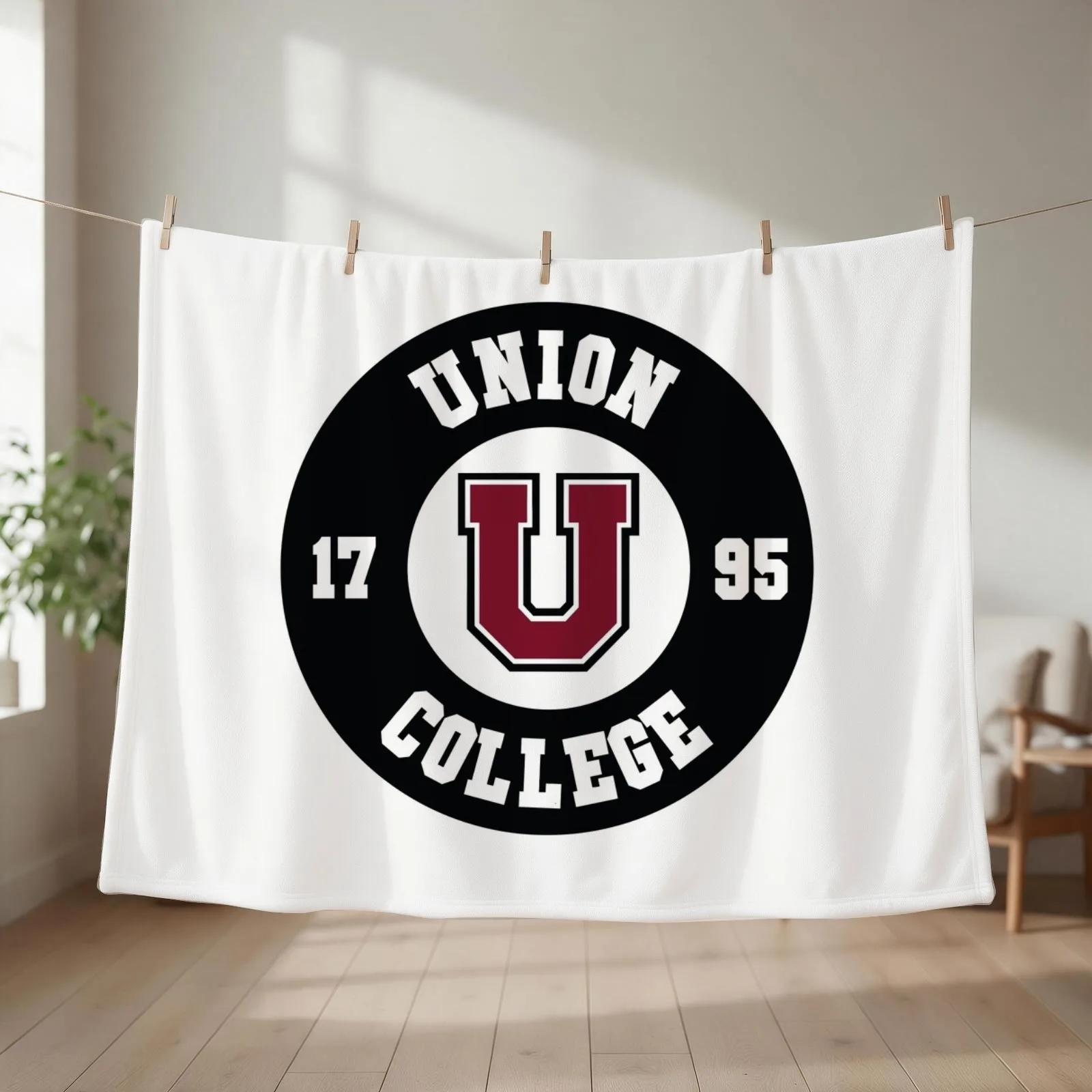 Union College (N.Y.) dutchmen Throw Blanket couch cozy soft plush fuzzy picnic outdoor blanket