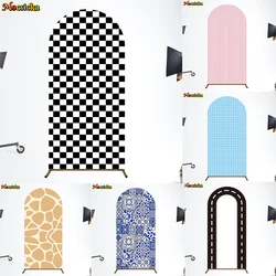 Mocsicka Striped Grid Backdrop Cover Girl Boy Shooting Wedding Birthday Artistic Texture Background Party Decorations Customized