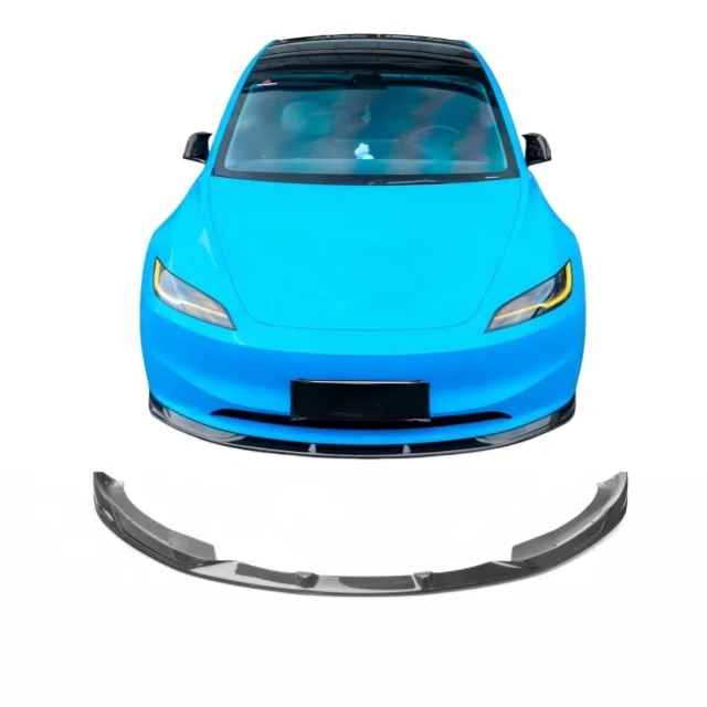 

Factory Direct For Tesla Model 3 Upgrades Carbon Fiber Front Lips/Black Plastic Front Lips For Models 23-26