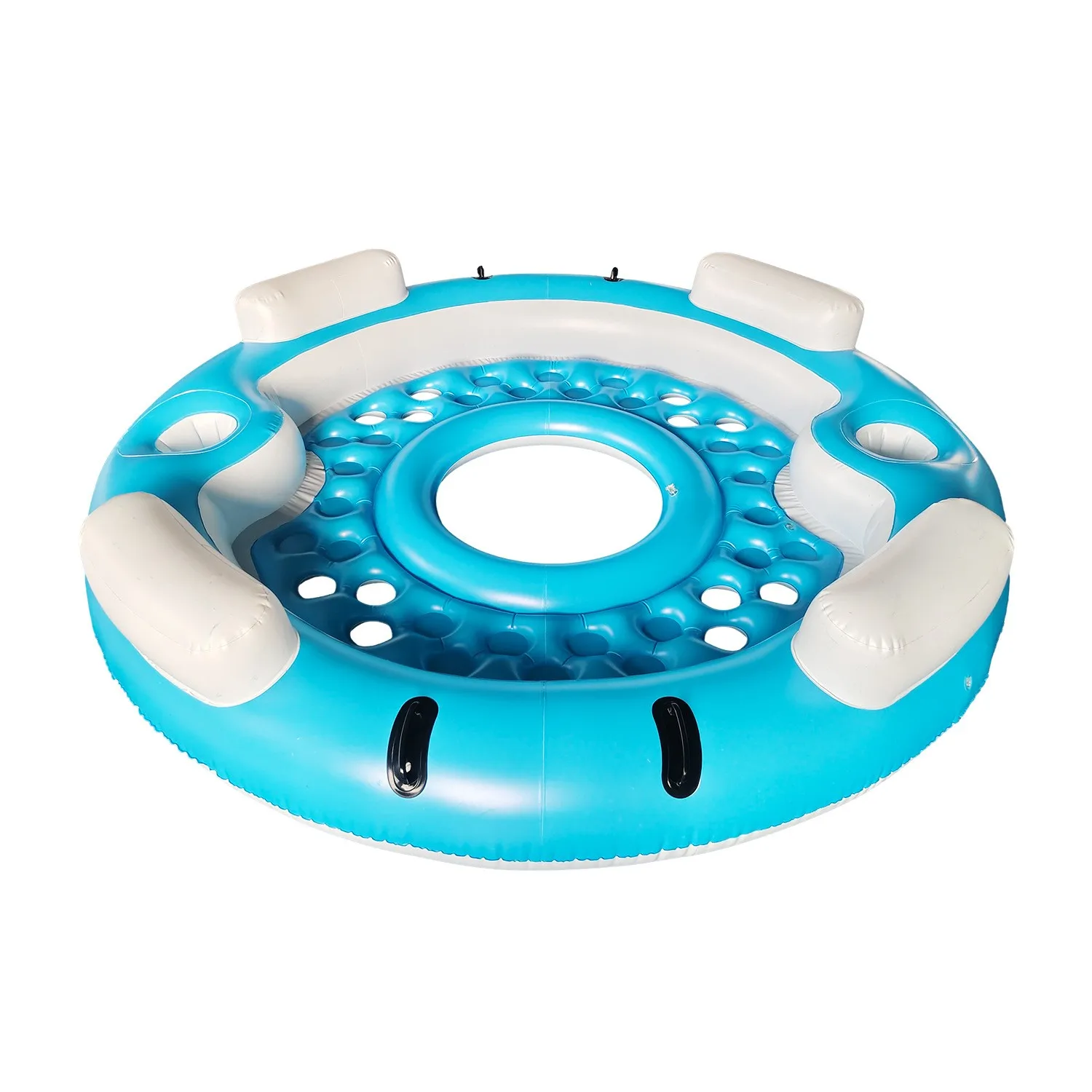 

New round Floating Island Lounge Chair Fun Inflatable Water Park Equipment