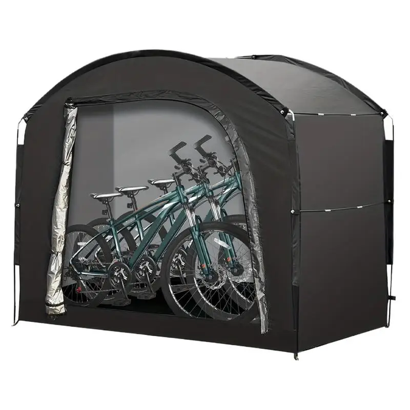 

Bike Storage Tent Oxford Cloth Organizer Shed For Bike Waterproof Zipper Storage Accessories For Lawn Mower Pool Equipment