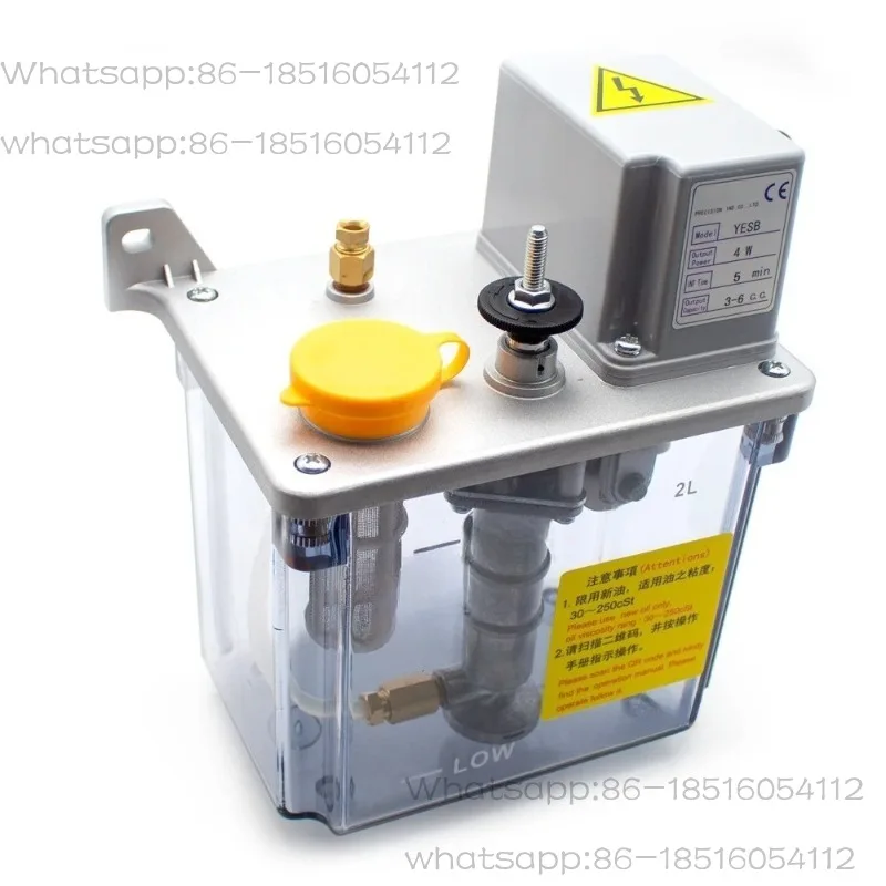 2L Intermittent Oiler Lubricating Oil Pump 110V/220V 4W Adjustable Electric Lubrication Pump INT Time Optional