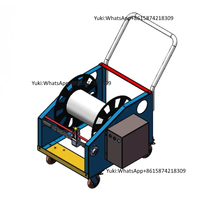 Manual Cable Reel Trolley with Wheels, Liqing F-Type 304 Basic Model