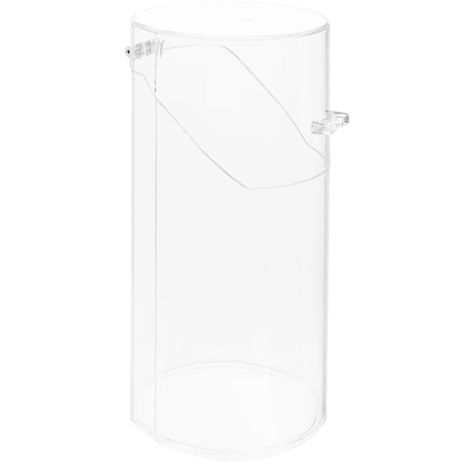 

Acrylic Makeup Brush Holder Clear Pen ganizer Large Capacity Stable Desk Accessories Storage Box Bathroom Living Room Office