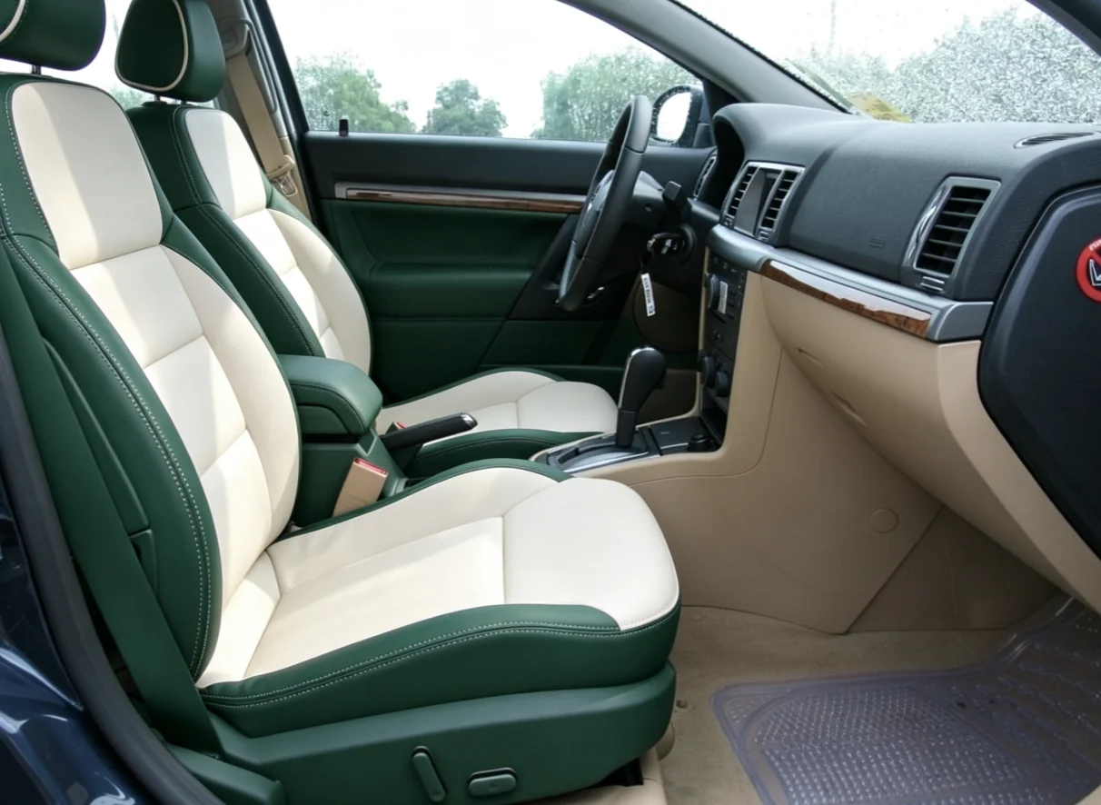Für Opel Vectra C 2006 Maßgefertigte Autositzbezüge Luxuriöses Nappaleder 100% Passgenau Innenausstattung 360 ° Vollständige Abdeckung – Detail 4