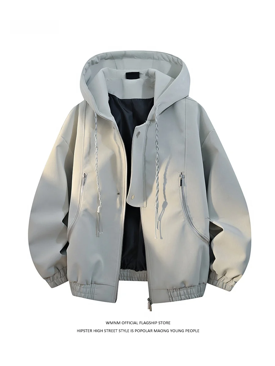 

American Sle Thiened PU Leather Jaet Men's Autumn Winter Casual Hardened Motorcycle Anti- Wind Outerwear Coat