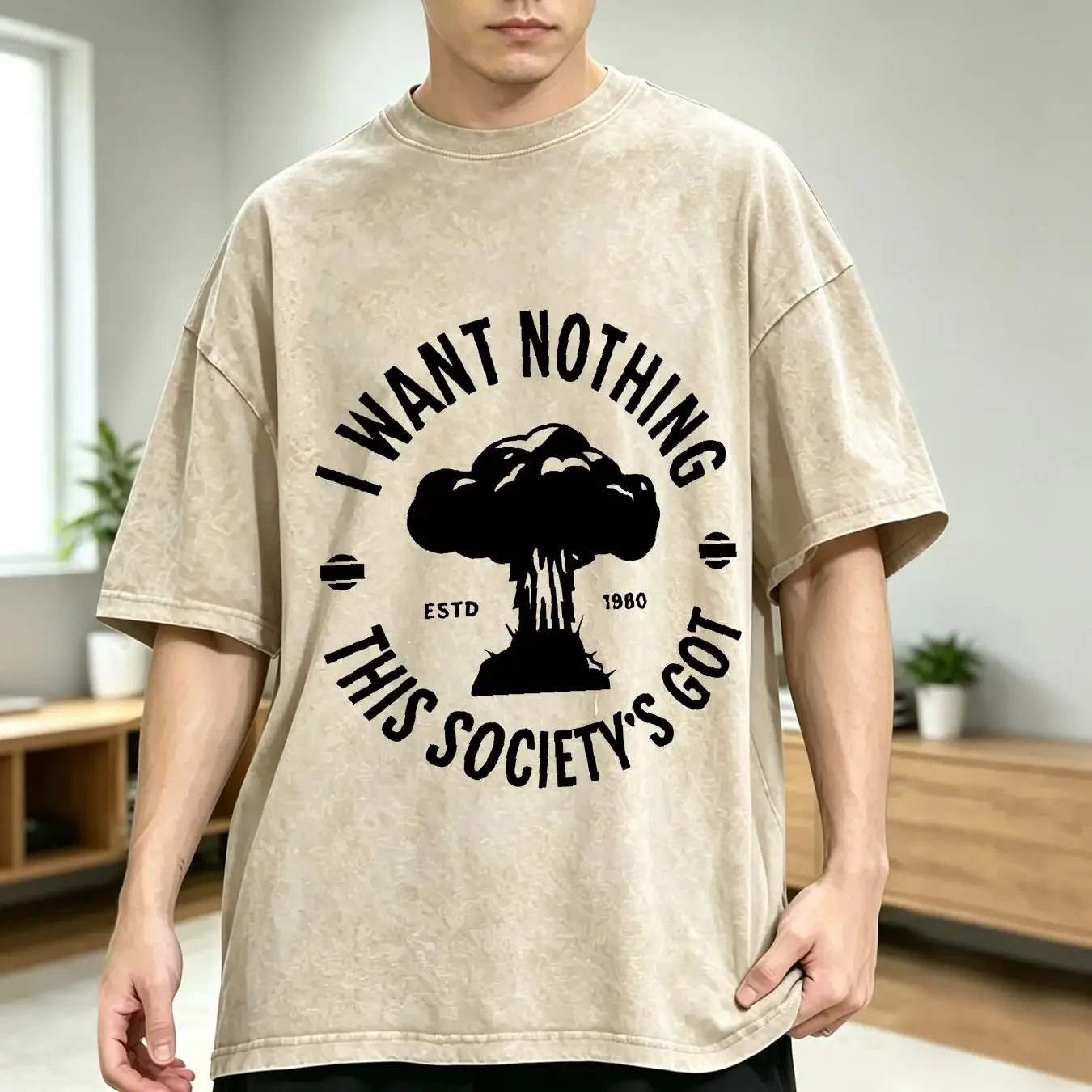 washed T Shirt The Jam I want Nothing Going Underground Paul Weller Punk Mod 70s 80s long or short sleeves vintage Washed