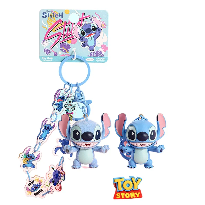 

Kawaii Stitch Keychain Keychain 2025 New Stitch Doll Book Bag Key Chain Doll Cute Bag Pendant Girl Birthday Gift Kids Anime Toys
