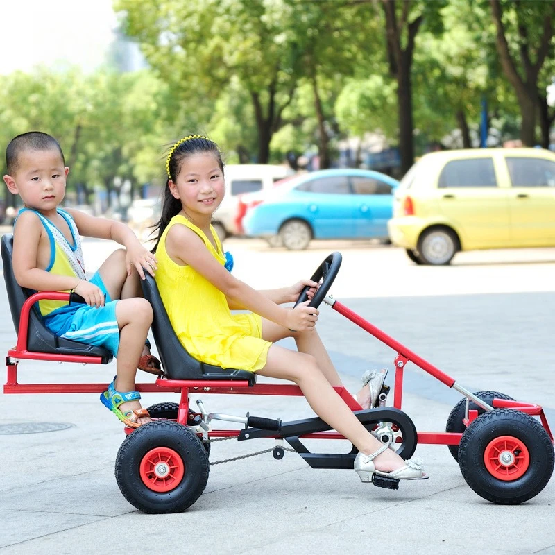 Quad Bicycle Square Rental Drift Car Children's Kart Scooter Double Seat Children's Adult Kart
