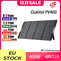 Oukitel PV400 Portable Solar Panel 400W 12A Foldable 23% Energy Conversion IP97 Waterproof Outdoor Camping Solar Charging Panel