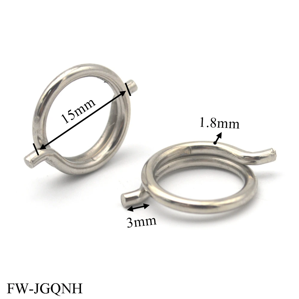 4PCS chicken bone scissors accessories spring wire diameter 1.8mm outer diameter 15mm nickel plated steel torsion spring
