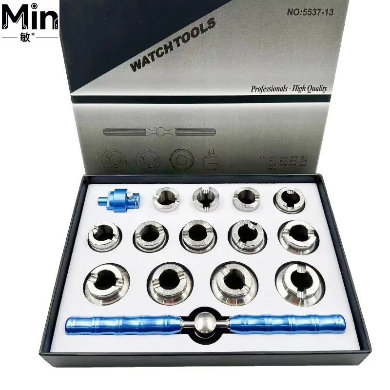 5537 Stainless Steel 15PCS Watch Back Case Opener Closure Watch Repair Tool for 5700 Watch Maintenance