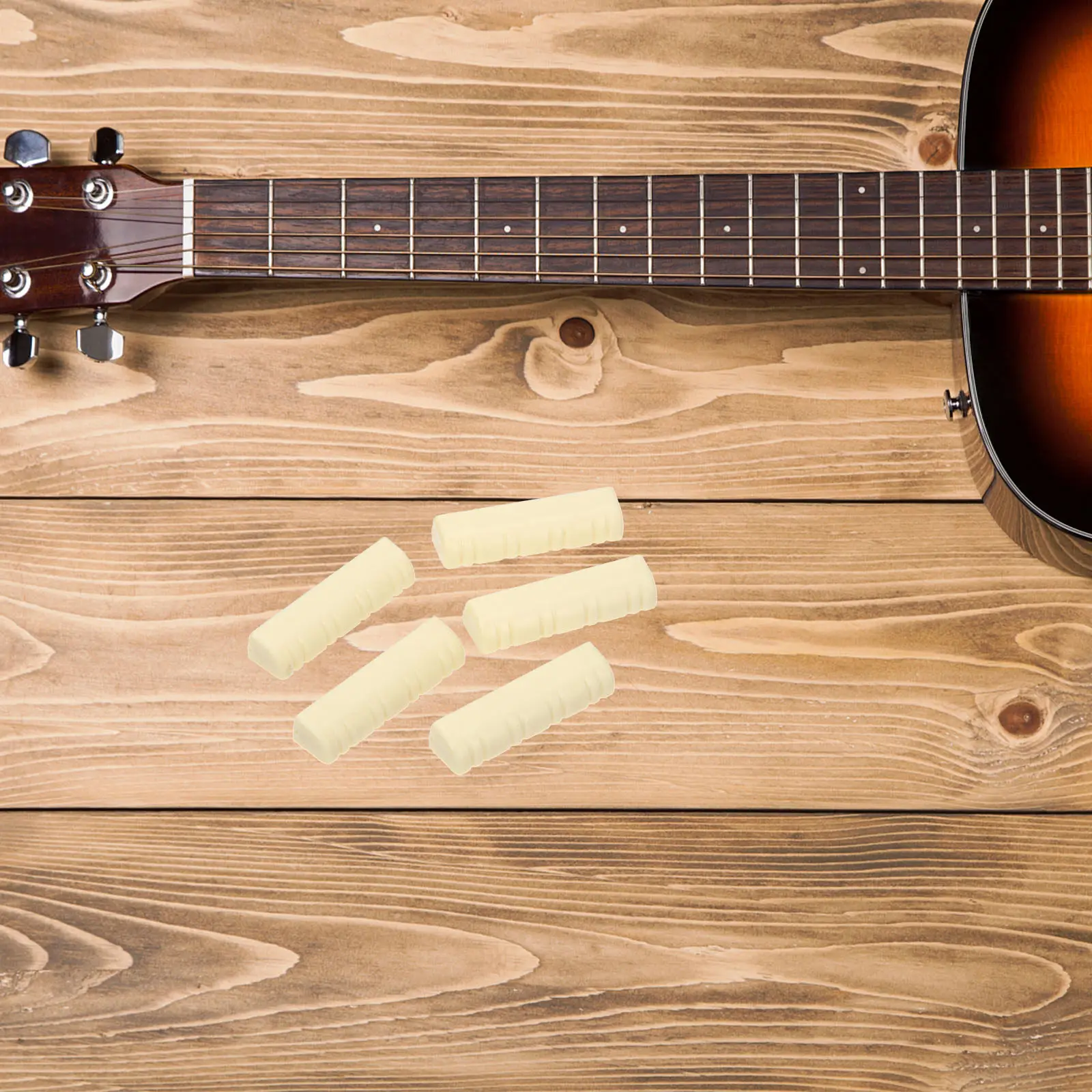 5Pcs Professional Grade Plastic Mandolin Nut Set Slotted Mandolin String Nut for Better Tuning Stability and Tone Clarity Parts