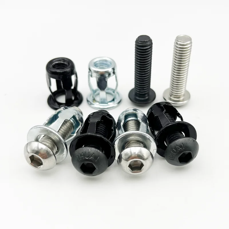 Petal Shape Metal Rivet Nut Screw Bolt Set Hexagon Screws Panel License Fix Clamp Lock Expansion Jack Nuts Rivetnut M4 M5 M6 M8