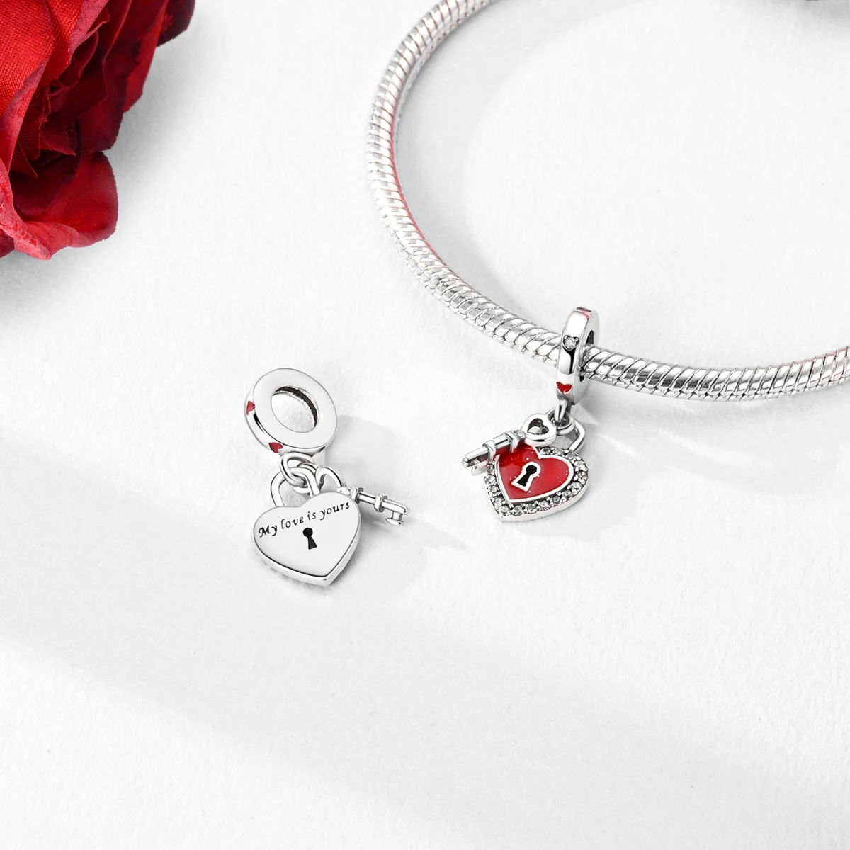 925 Silver Plated Fashion Charms For Beads Bracelet DIY Star Rose Frog Pendants Woman Jewelry