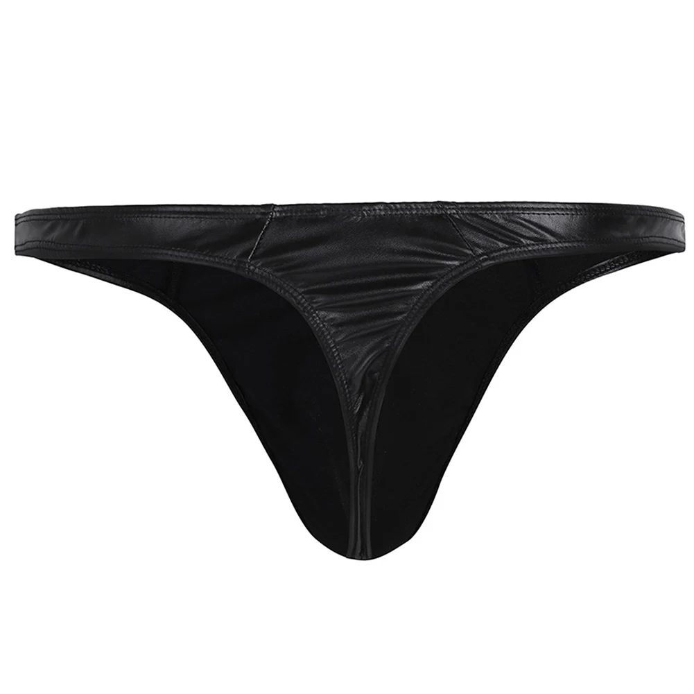 

Low Waist Men's Thong Underwear Featuring Breathable Fabric and Pouch Solid Color Underpants for Comfortable Wear