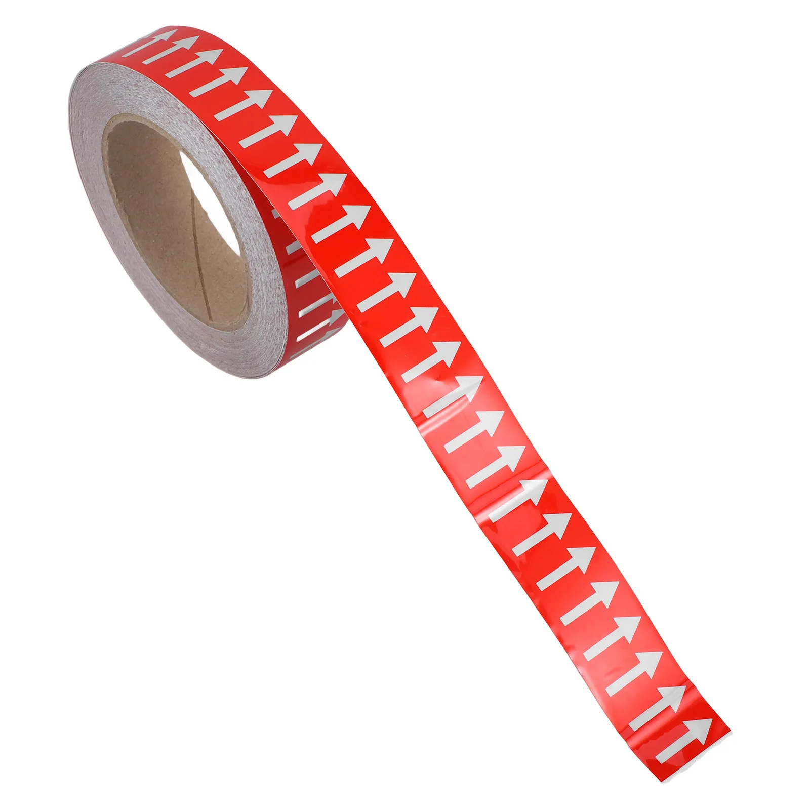 1 لفة الأنابيب بمناسبة ملصق عاكس السهم إشارة مائي للسلامة الصناعية ملصقات السهم الاتجاه الطابق جدار Ps