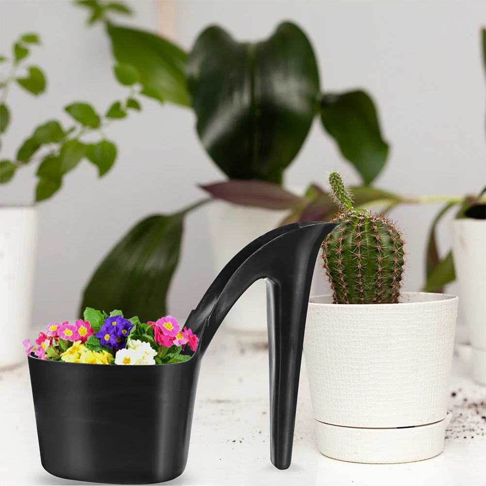 

4pcs High Heel Flower Pot Shoe-Shaped Planters Creative Decorative Bonsai Pot Spacious Plastic Design For Indoor Plants Durable