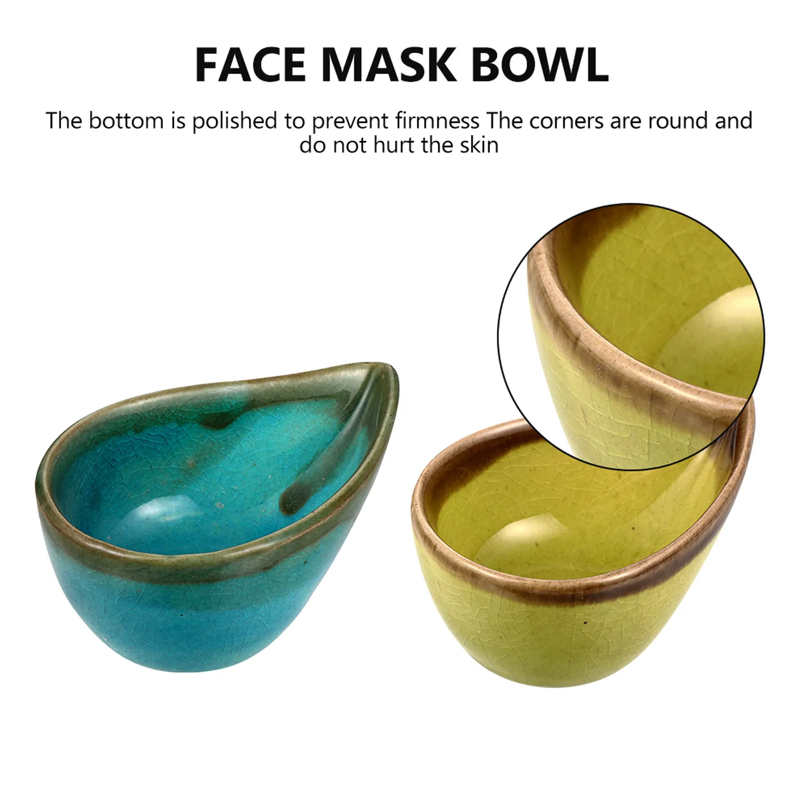 2Pcs Essential Oil Bowls Ceramic Aroma Blending Bowls Delicate Multi-Function Storage Tray for Beauty Salon Home Spa