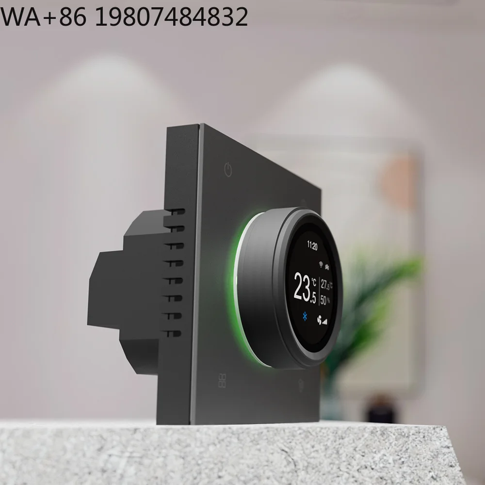 WiFi  Smart HVAC Rotary Knob Temp Regulator Wireless Digital Underfloor Warm Controller Android App Voice Home Hotel Room