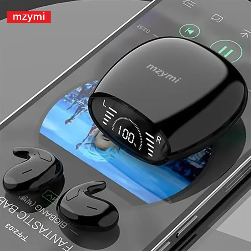 

mzymi Wireless Sleeping Earbuds MD528 TWS Dual Ear Sleep In Ear Headphone Mini Invisible Sport Ultra-thin Headset For XIAOMI