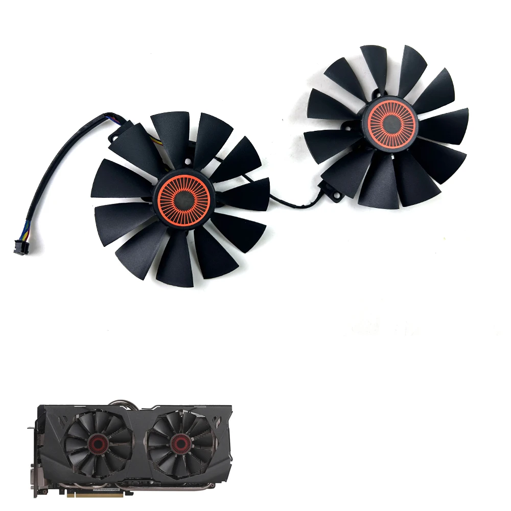 NEW Cooling Fan 95mm T129215SU FD10015H12S 0.55A 5Pin GTX980 Cooler Fan For ASUS STRIX GTX 970 980 780 TI R9 380 Graphics Video