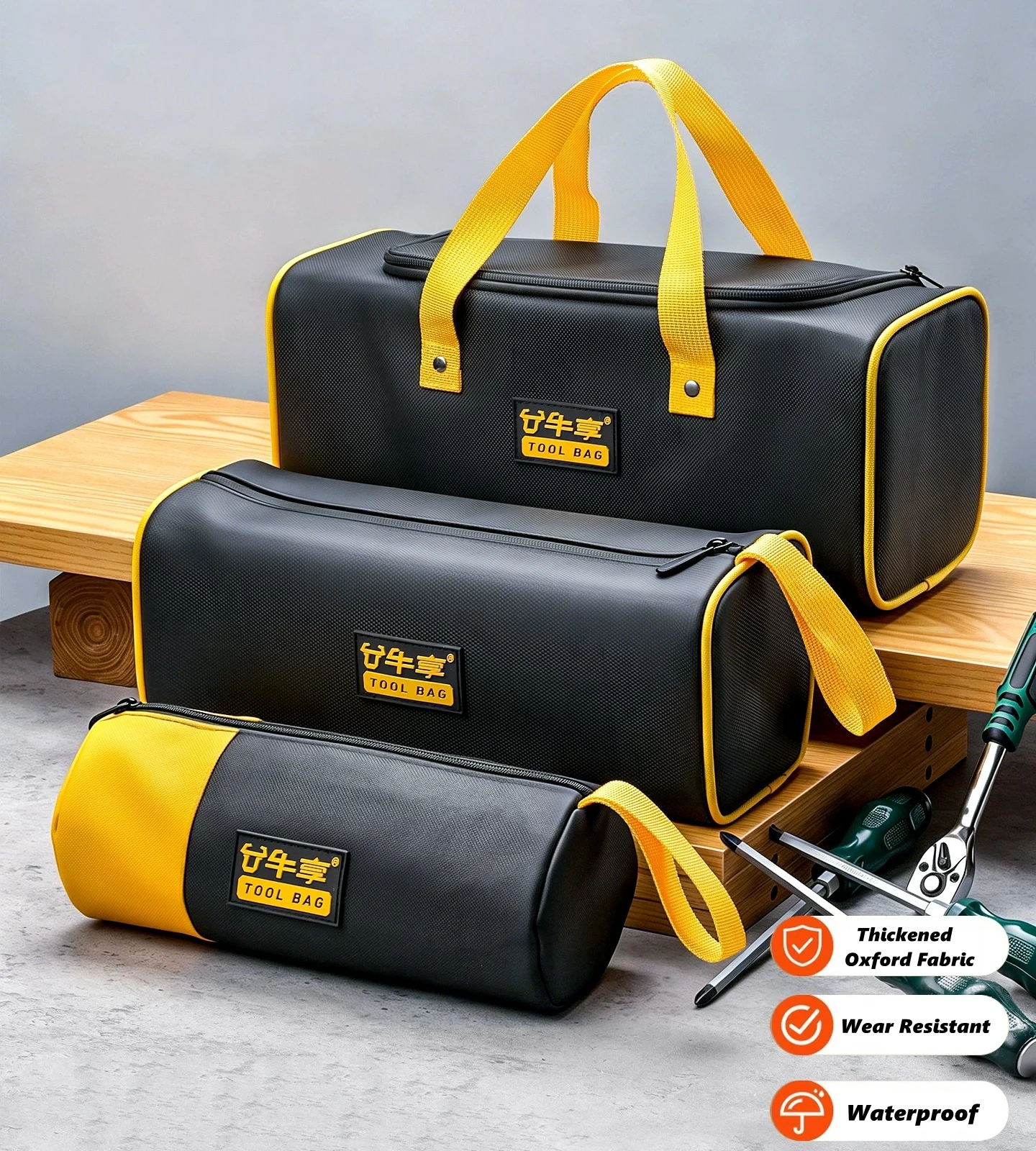 

Motorcycle Tool Bag Oxford Cloth Portable Storage Bag Waterproof Wear Resistant For Electrician Maintenance Repair Accessories