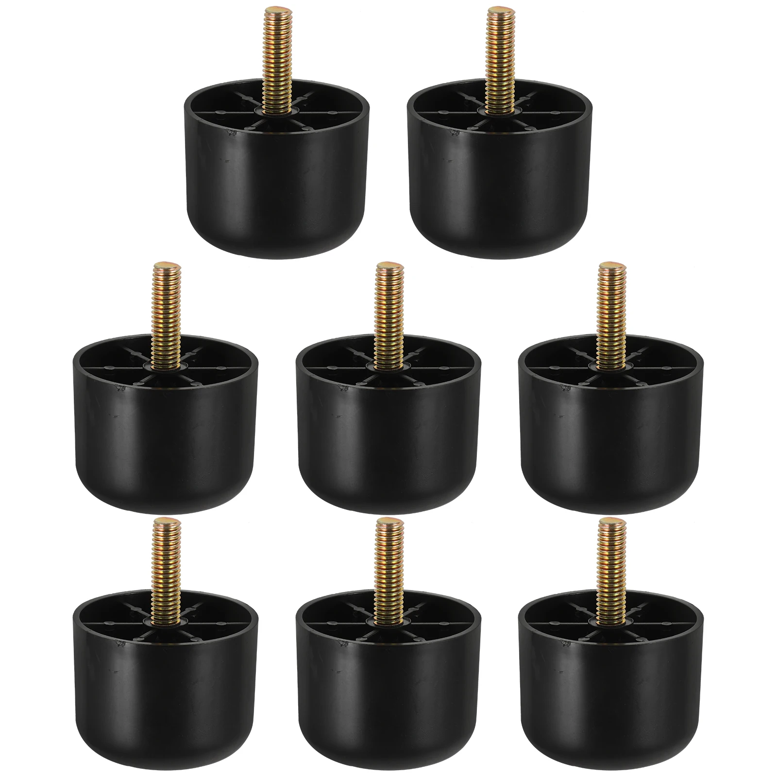 

8 Pcs Sofa Mat Furniture Leg Kit Chair Feet Bed Legs for Couch Zinc Alloy Plastic