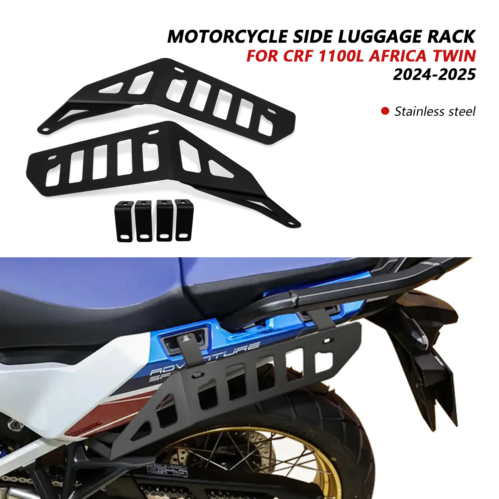 

Боковые багажники для мотоцикла, седельная сумка, опорный кронштейн, багажники для Honda CRF 1100 L 1100L Africa Twin 2024-2025