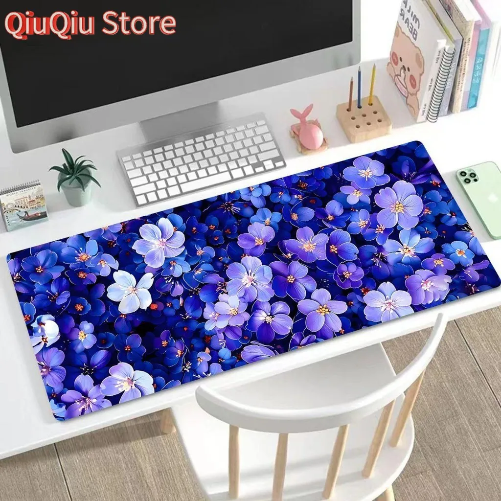 Extended Mouse Pad Romantic Roses Beautiful Flowers Pattern Office Extra Large Thickened Computer Keyboard Desk Rubber Mat for A