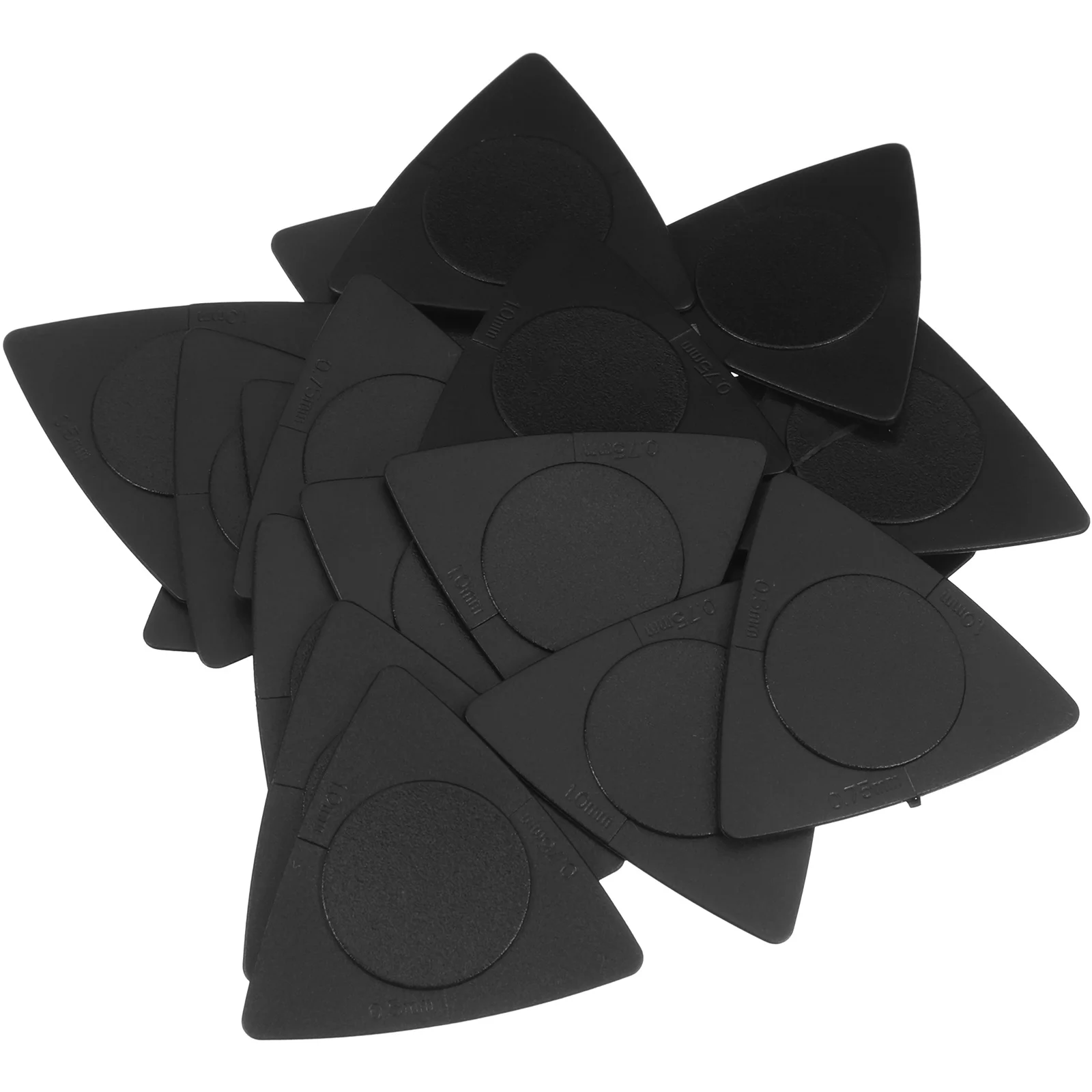 

20Pcs Folk Guitar Picks Triangle Anti-Slip ABS Material Thick Thin Medium Classic Shape Professional Guitar Accessories