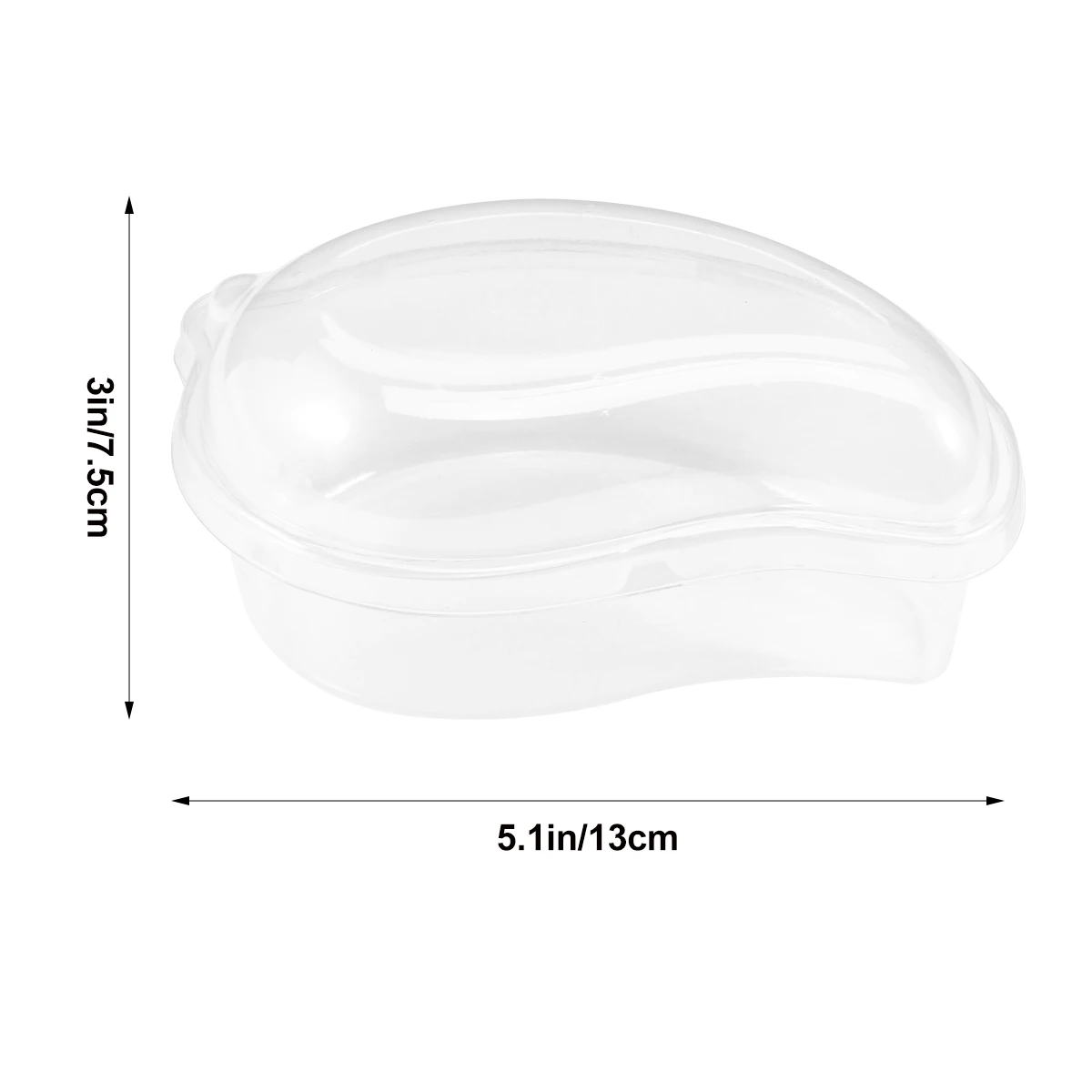

50pcs Cake Carriers, Mango Shaped Box With Lid, Transparent Retail Box, For Pies, Donuts, Muffins, Chocolates, Weddings, Parties