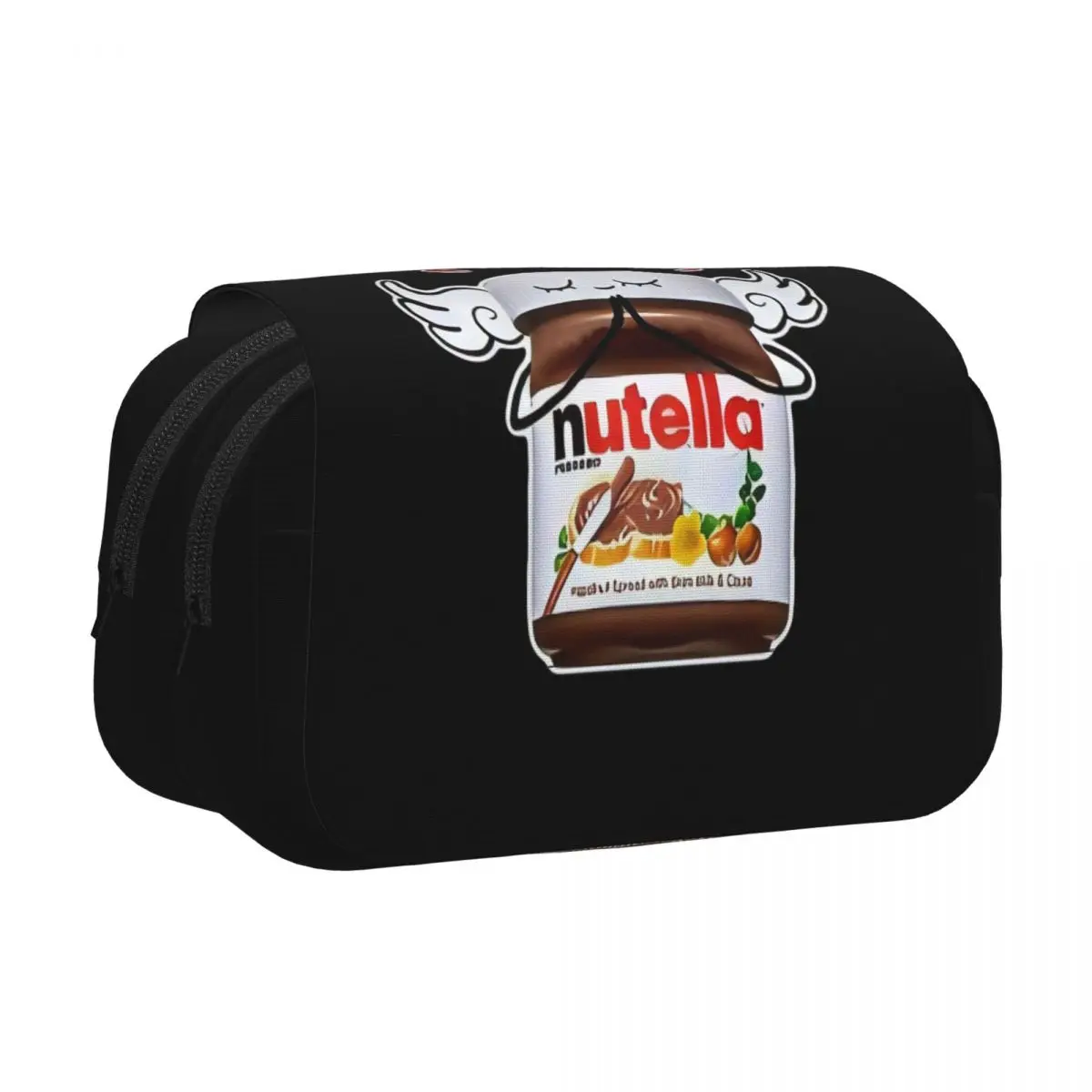 

Забавный пенал Nutella, кожаный, с жестким корпусом, большой, для хранения ручек и карандашей, сумка для школьников, подарок