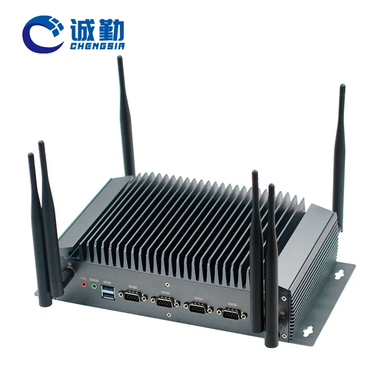مصنع Intel 12th Gen Core I9 Mini Pc 3 * LAN حافظة كمبيوتر مكتبي 4COM 6USB VGA HD-MI Win10/11 DDR4 كمبيوتر صناعي صغير بدون مروحة