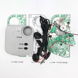 Mini FM Walkman 1.8-3.5v Patch Micro Radio DIY Parts Electronic DIY  Kit Soldering Assembly