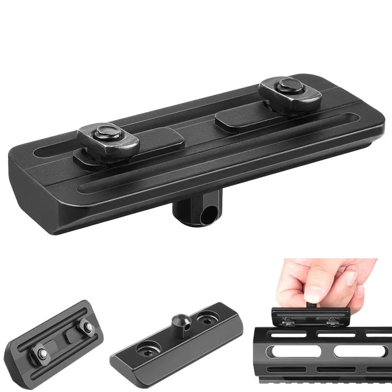 

M-LOK Bipod Adapter Tactical Hunting Bipod Accessories 4 T-Nuts 4 Screws and 1 Wrench Hunting Accessories Rifle Picatinny Rail