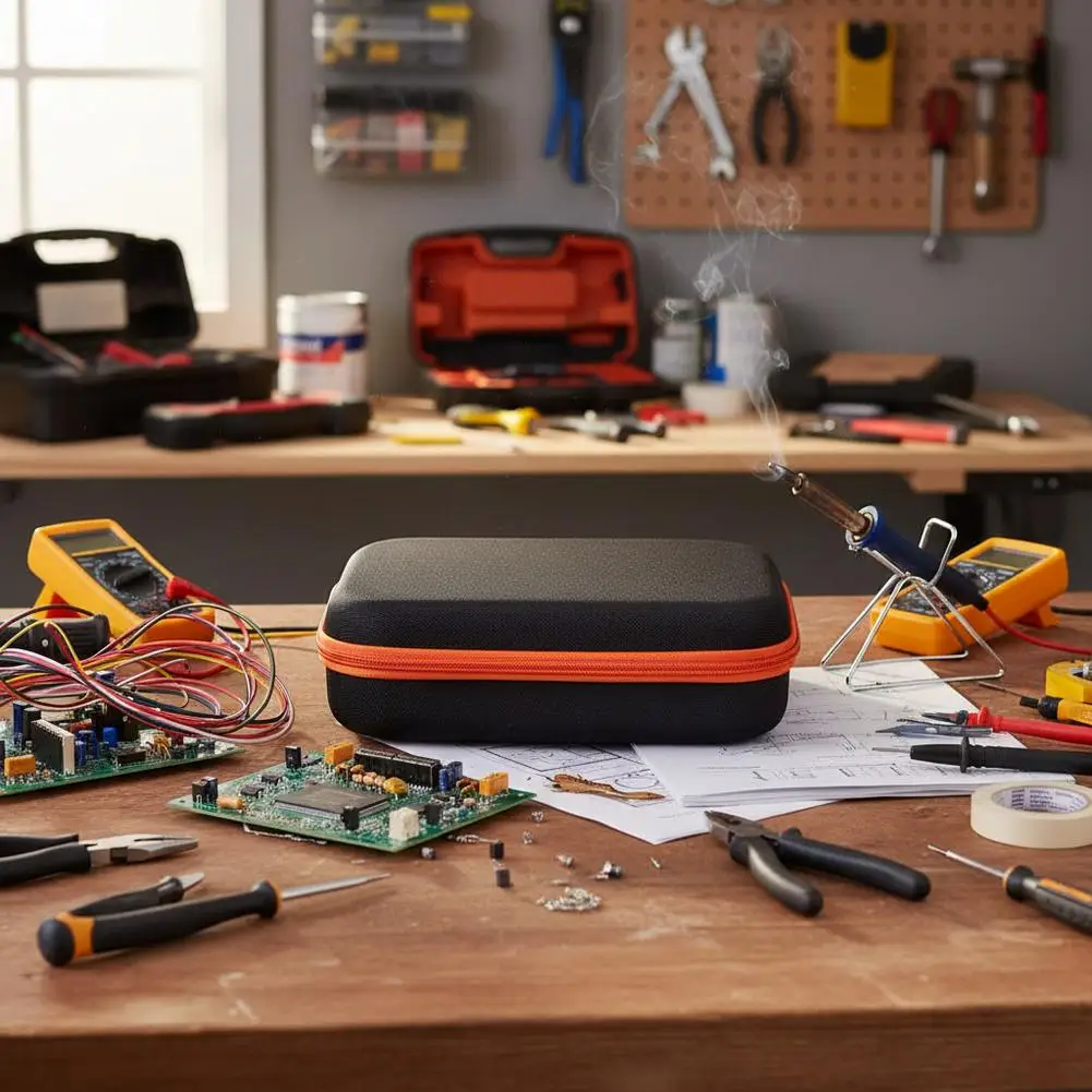 حقيبة أدوات جديدة ذات سعة كبيرة 3 أحجام حقيبة مقاومة للماء وممتصة للصدمات حقيبة أدوات الأجهزة الكهربائية حقيبة يد تخزين محمولة #5
