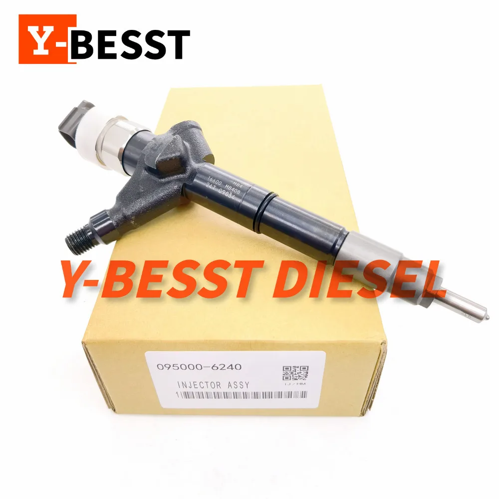 Inyector de combustible diésel 095000-6240 16600-VM00D 16600-MB40E 095000-6244 16600VM00A apto para TD25